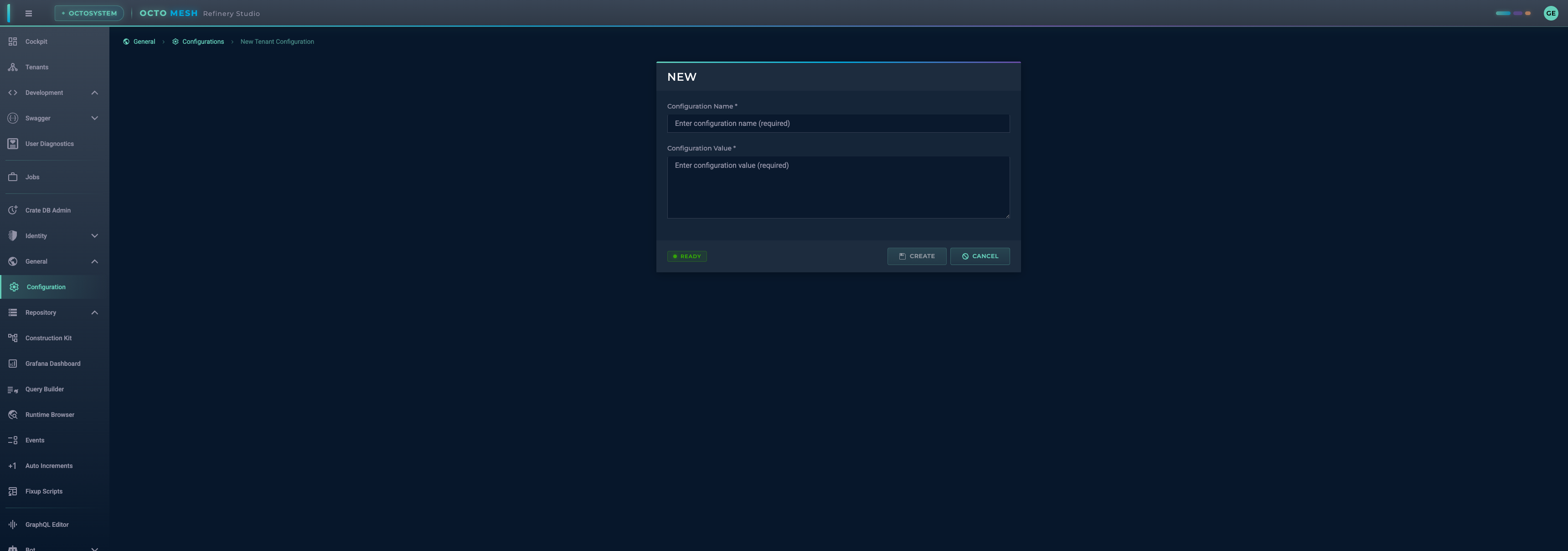 New Tenant Configuration