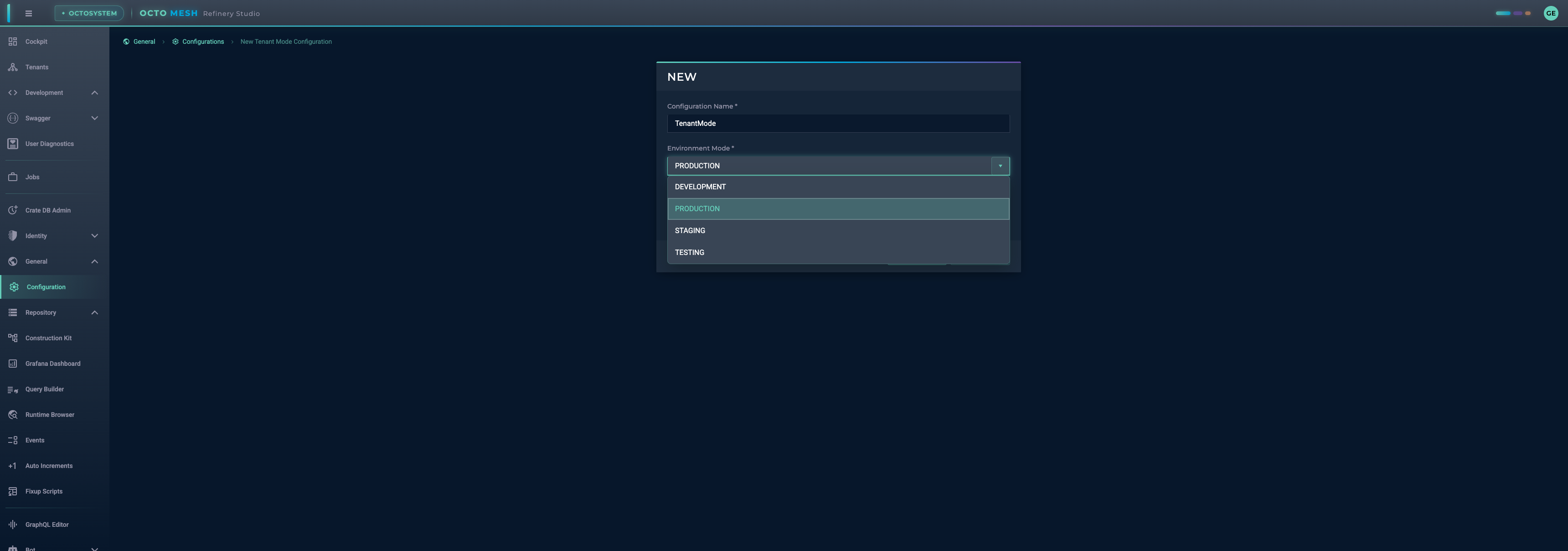 Environment Modes