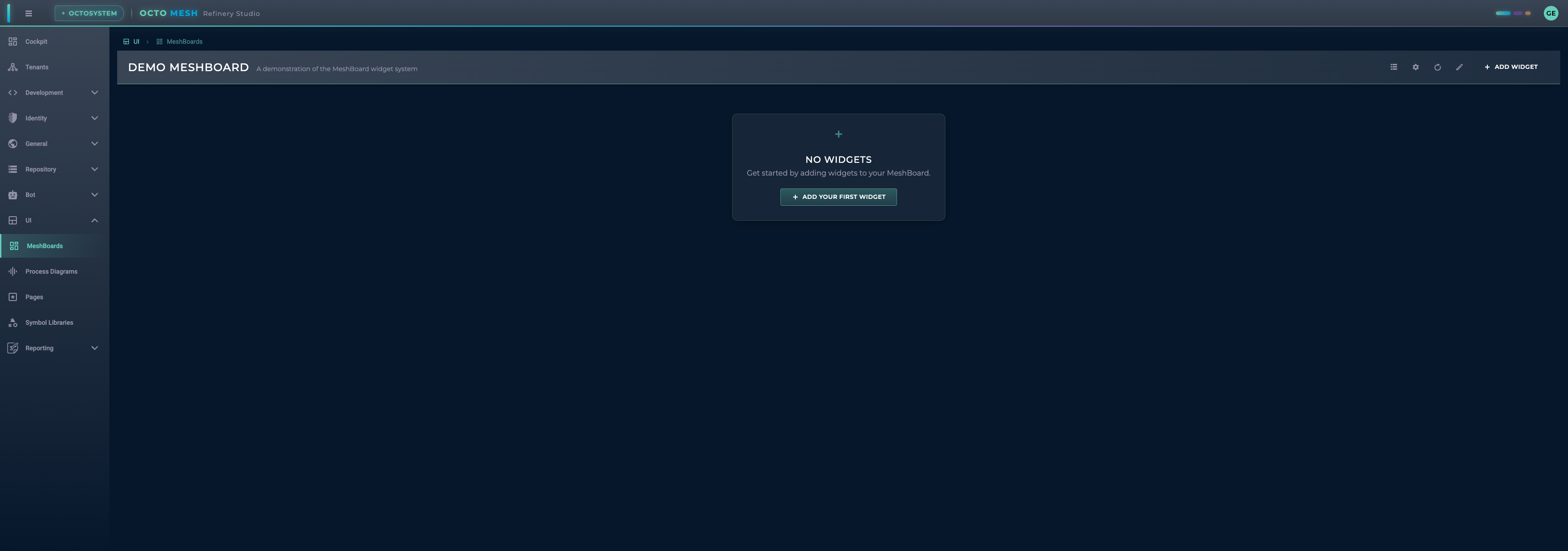 Empty MeshBoard