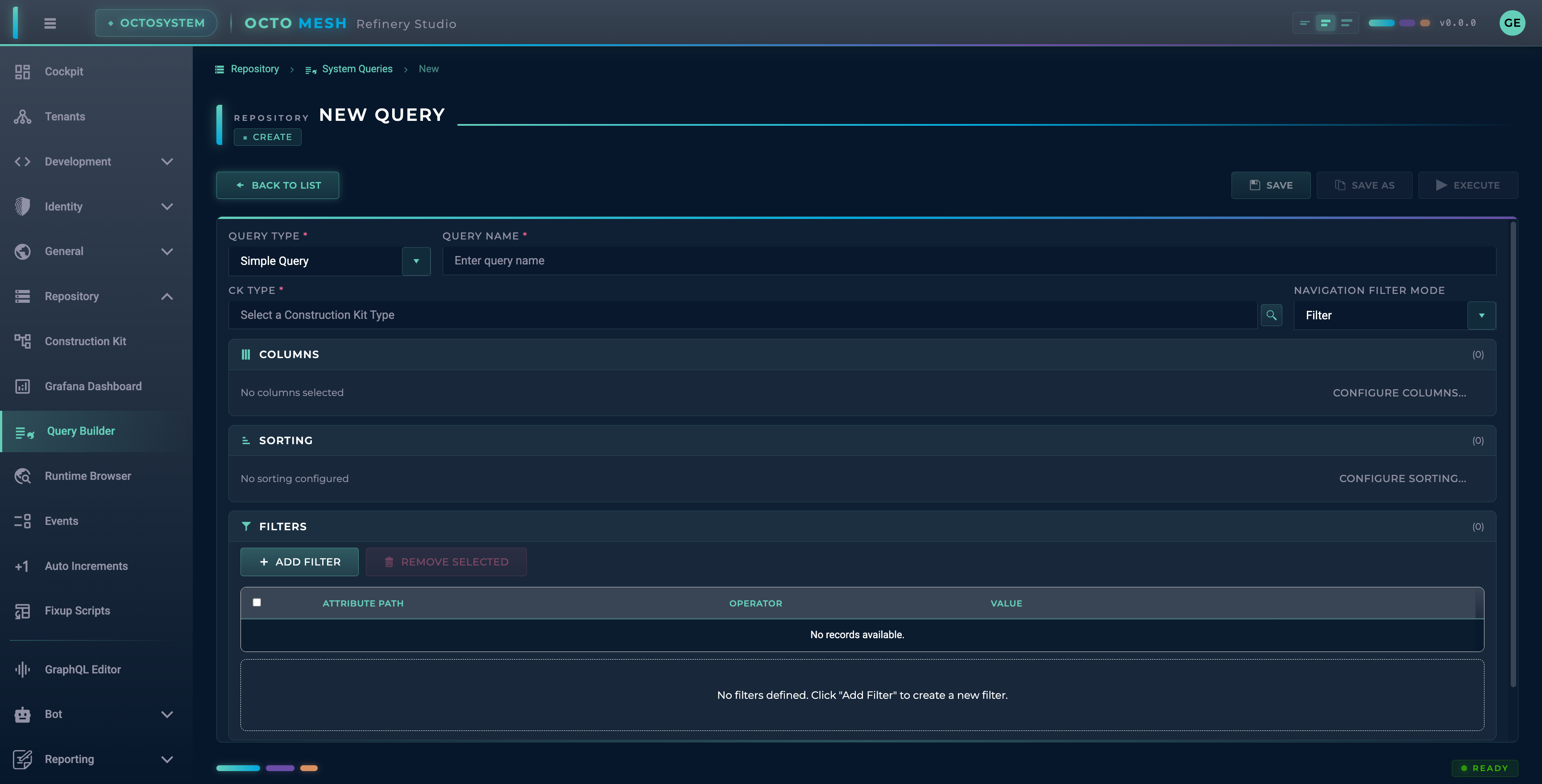 New Query Form