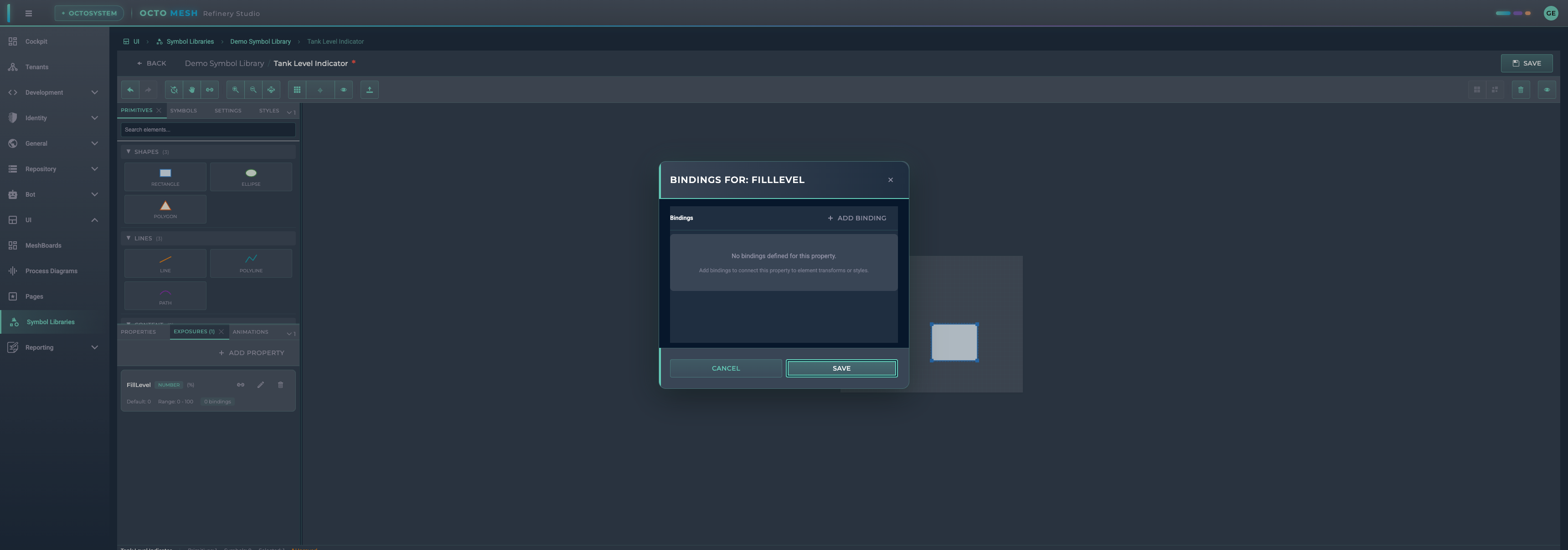 Bindings Dialog