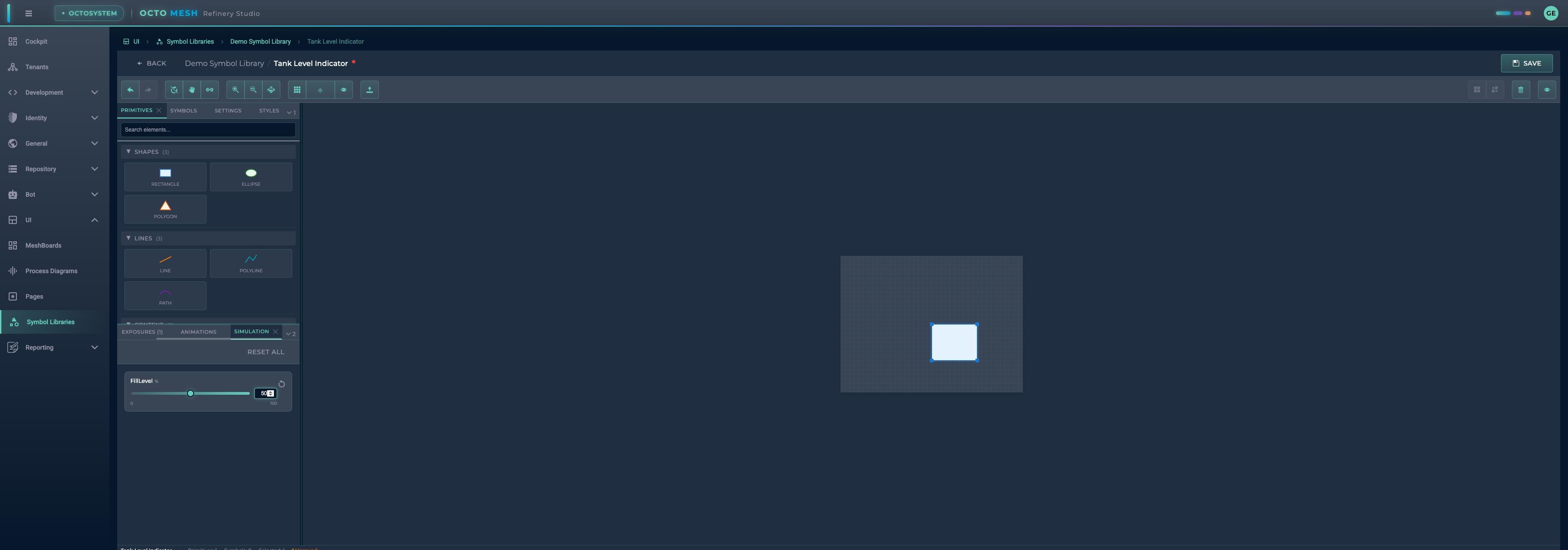 Simulation at 50%